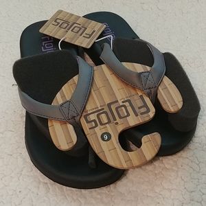 NWT Flojos Jersey flip flops sandals, 6
